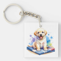 Personalised Watercolor Puppy Dog