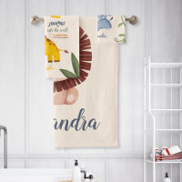 Personalised Watercolor Safari Animals
