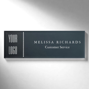 Personalised Watercolor Small Name Badge