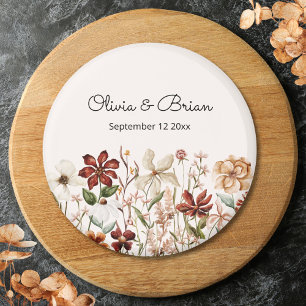 Personalised Watercolor Vintage Wildflower Meadow Magnet