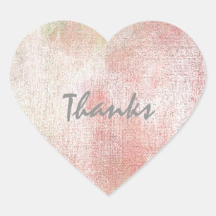 Personalised Watercolor Wedding Gold Minimalism Heart Sticker