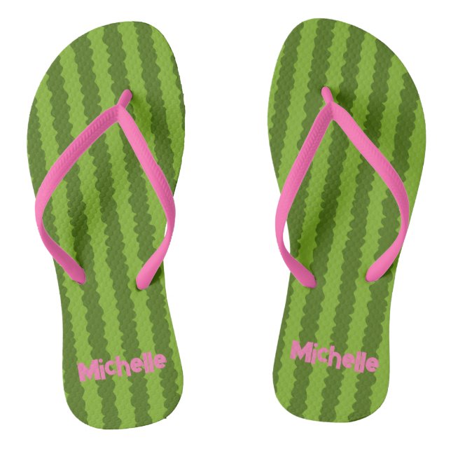 Personalised Watermelon Jandals (Footbed)