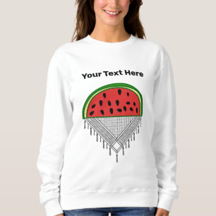 Personalised Watermelon & Palestine T-shirt Sweatshirt