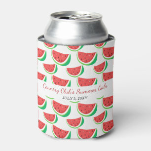 Personalised Watermelon Pattern Summer Party Can Cooler