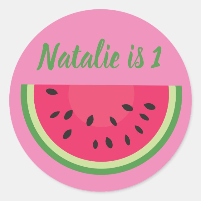 Personalised Watermelon Stickers (Front)
