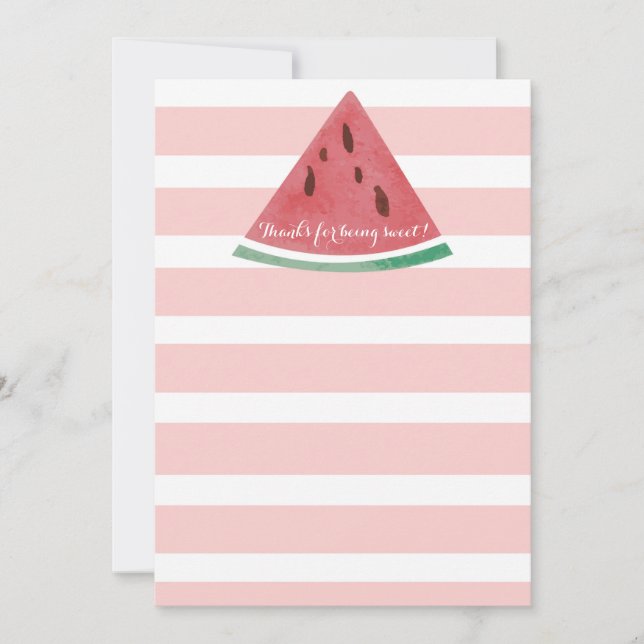 Personalised Watermelon Thank You Card (Front)
