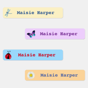 Personalised waterproof kids name labels