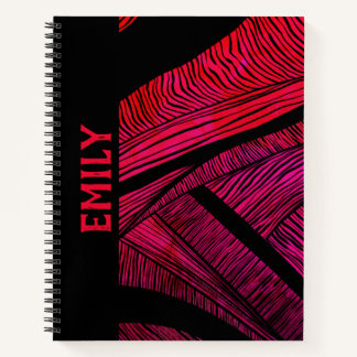 Personalised Wave Merge Spiral Notebook