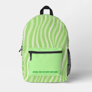 Personalised Wavy Stripe Backpack
