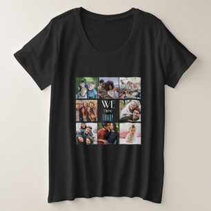 Personalised "We Are Family" Photo Template Plus Size T-Shirt
