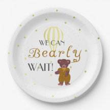 Personalised We Can Bearly Wait Baby Shower