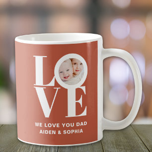 Personalised We Love You Dad Photo Coffee Mug