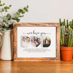 Personalised We Love You Dad Poster