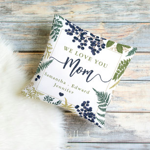Personalised We Love You Mum Throw Pillow Gift