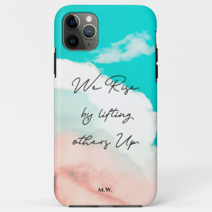 Personalised We rise by lifting others up quote Case-Mate iPhone Case