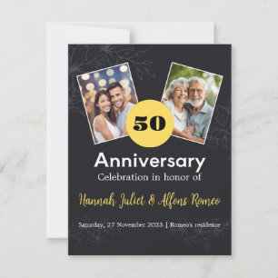 Personalised Wedding Anniversary Invitation Card