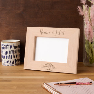 Personalised Wedding, Anniversary Laser Etched Frames