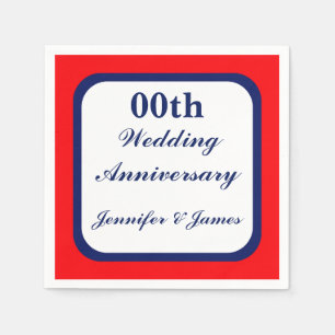 Personalised Wedding Anniversary Napkin