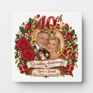 Personalised Wedding Anniversary Photo Keepsake Plaque