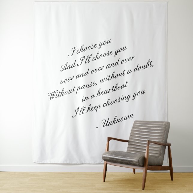 Personalised wedding backdrop | wedding tapestry (In Situ)
