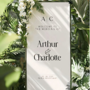 Personalised Wedding Banner, Outdoor Welcome Banner