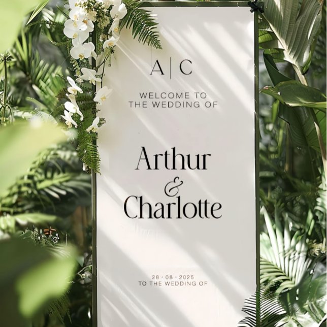 Personalised Wedding Banner, Outdoor Welcome Banner (Creator Uploaded)