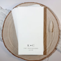 Personalised Wedding Bathroom Napkins for Restroom