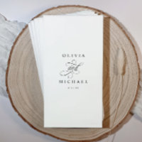 Personalised Wedding Bathroom Towels for Restroom