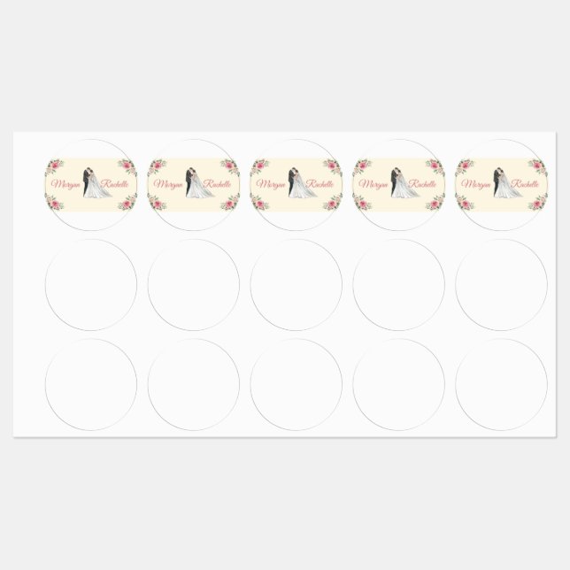 Personalised Wedding Beer & Liquor Labels (Sheet)