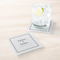 Personalised Wedding Bride & Groom Cassis Purple