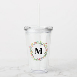 Personalised Wedding Bridesmaid / Maid of Honour Acrylic Tumbler