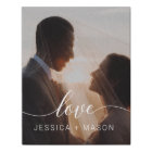 Personalised Wedding Canvas Art