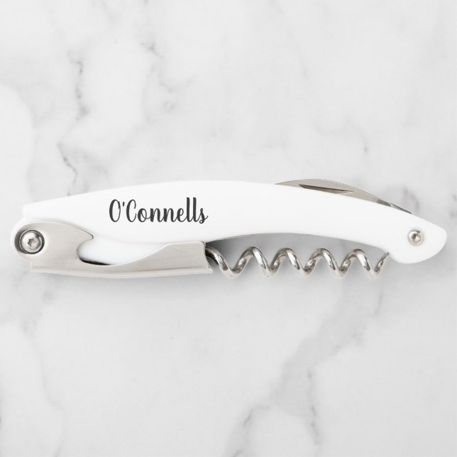 personalised wedding corkscrew (Front)
