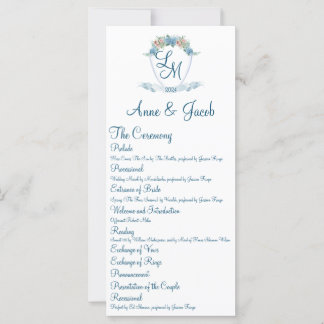 Personalised Wedding Crest with Hydrangeas