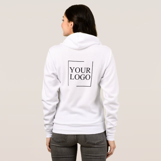 Personalised Wedding Custom Idea Add Logo Hoodie (Back Full)