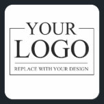 Personalised Wedding Custom Idea Add Logo Square Sticker<br><div class="desc">Personalised Wedding Custom Idea Add Logo.
You can customise it with your photo,  logo or with your text.  You can place them as you like on the customisation page. Funny,  unique,  pretty,  or personal,  it's your choice.</div>