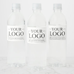 Personalised Wedding Custom Idea Add Logo Water Bottle Label