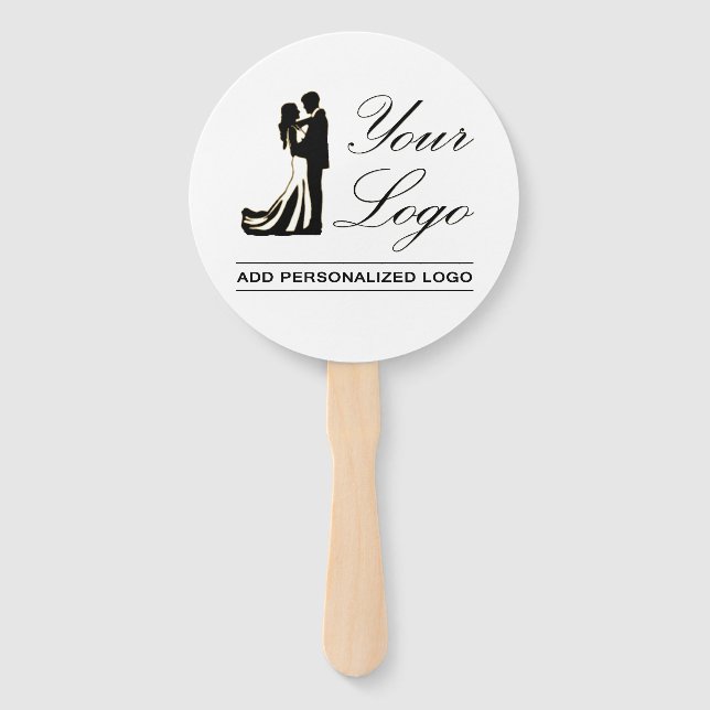 Personalised Wedding Custom Idea Add Your Design Hand Fan (Front)