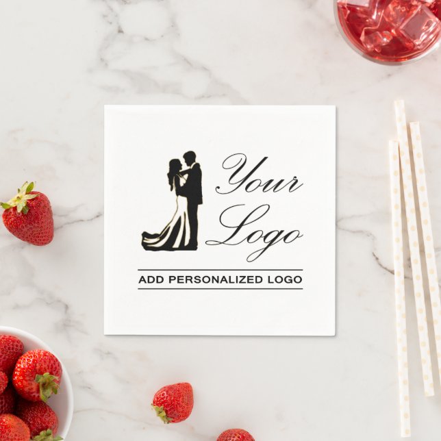 Personalised Wedding Custom Idea Add Your Design Napkin (Insitu)
