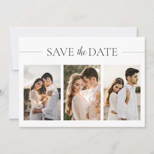 Personalised Wedding Date Reminder Save The Date (Front)