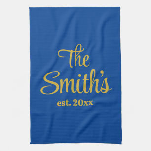 Personalised Wedding Day Gift Newlywed Christmas Tea Towel