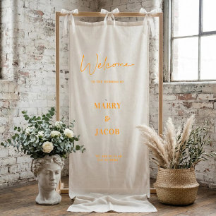 Personalised Wedding Decor Rehearsal Party Welcome Banner