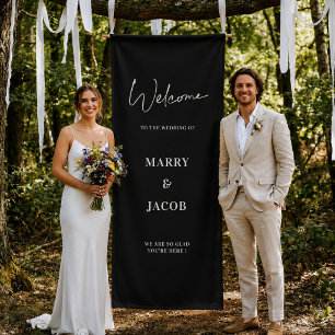 Personalised Wedding Decor Rehearsal Party Welcome Banner