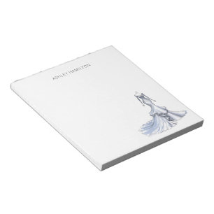 Personalised Wedding Dress Notepad