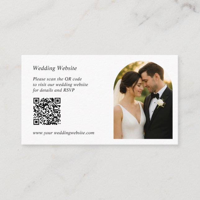 Personalised Wedding Enclosure Card (Front)