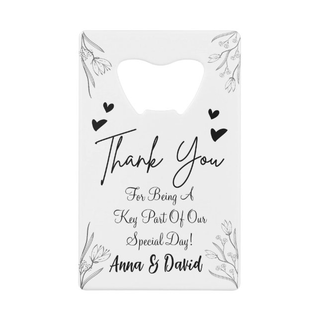 Personalised Wedding Favour (Front)