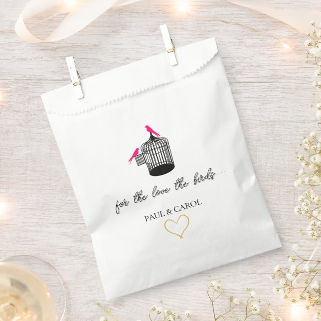 Personalised Wedding Favour Bags  (Clipped)