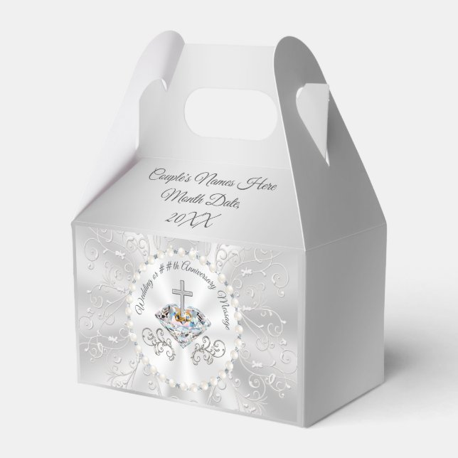 Personalised Wedding Favour Boxes or Anniversary (Front Side)