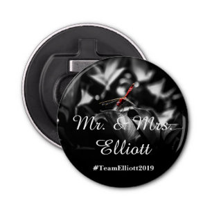 Personalised Wedding Favour Button Bottle Opener