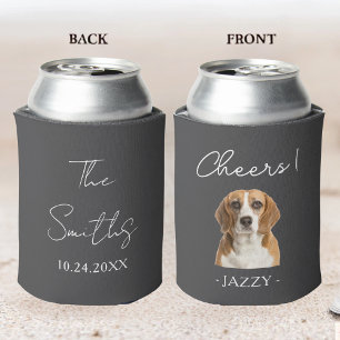 Personalised Wedding Favour Dogs Pets Cats Animal Can Cooler